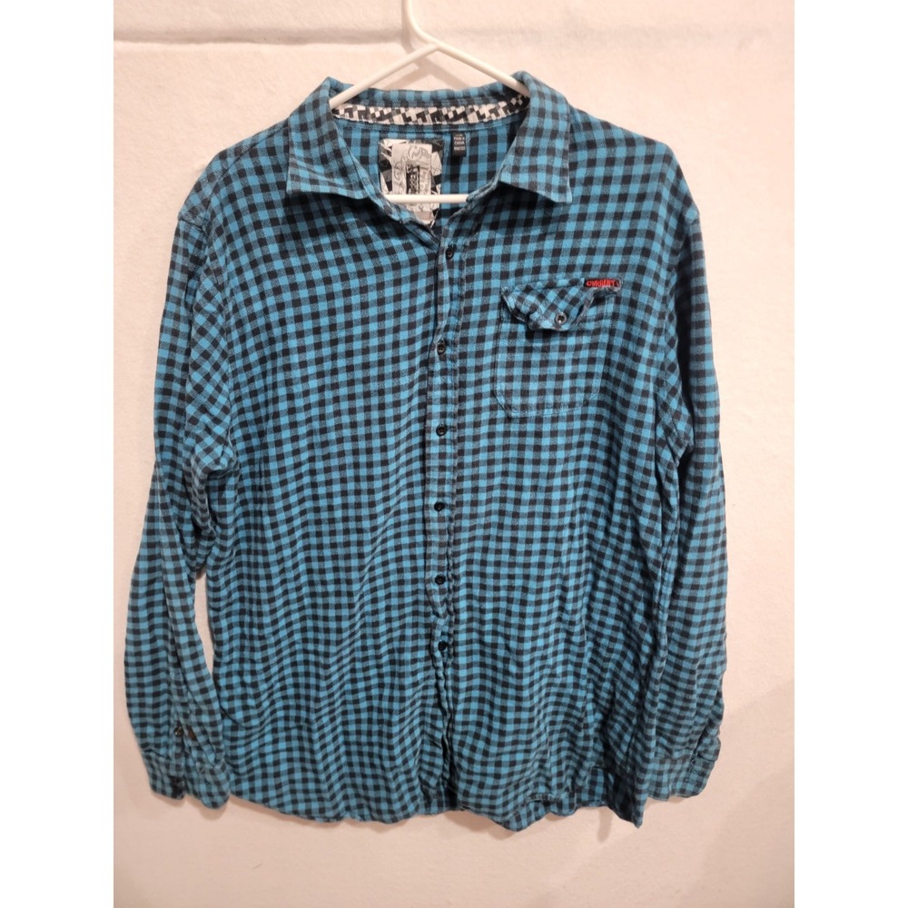 Current Men's XL Flannel Shirt Plaid Long Sleeve Button Up‎ Casual Workwear